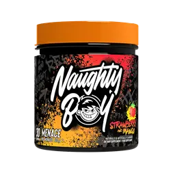 Naughty Boy Menace Pre-Workout - Strawberry Mango flavour, 210g tub