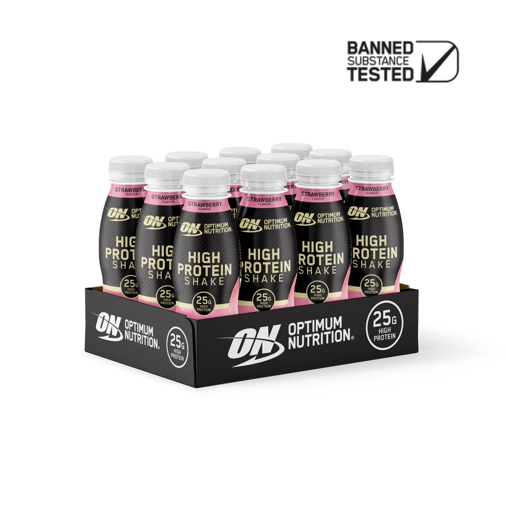 Optimum Nutrition Protein Shake - Strawberry flavour, 330ml