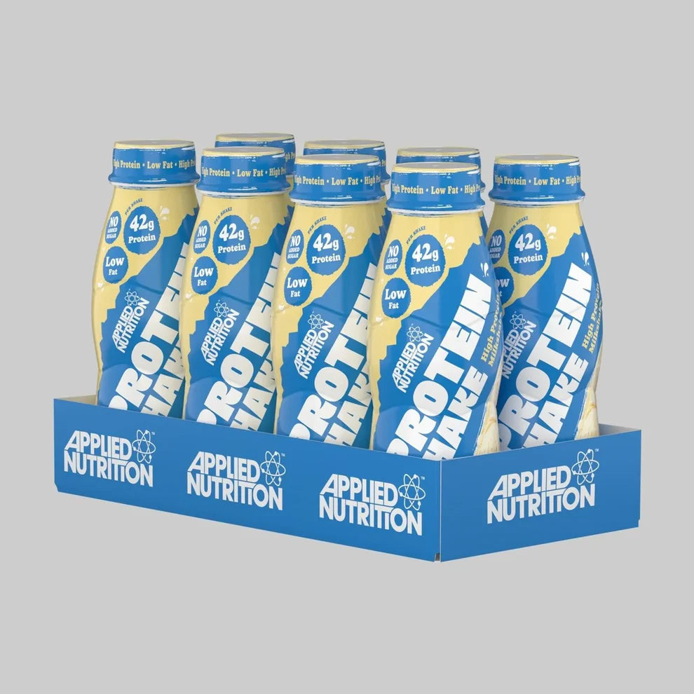 Applied Nutrition High Protein Shake, Vanilla Ice Cream flavour, 8x500ml