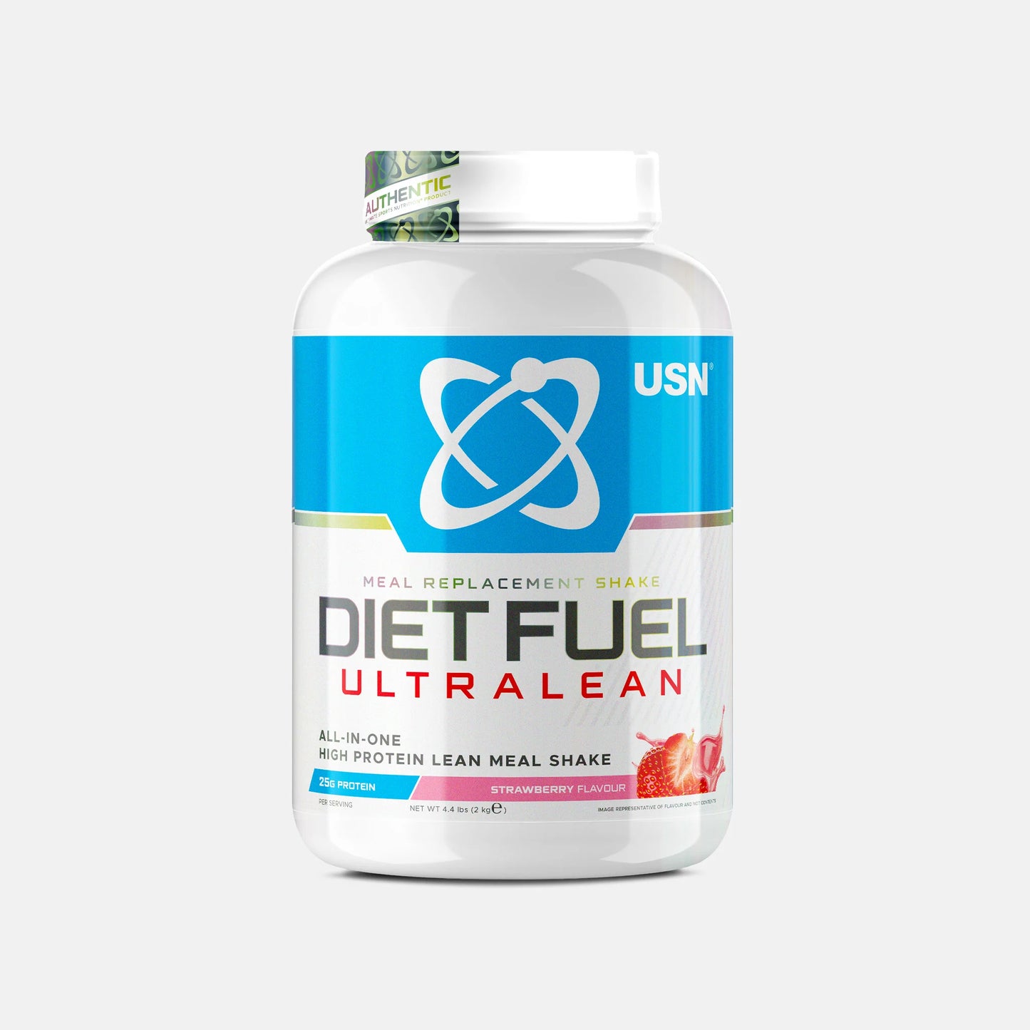 USN Diet Fuel Ultralean diet shake powder - Strawberry flavour, 2kg