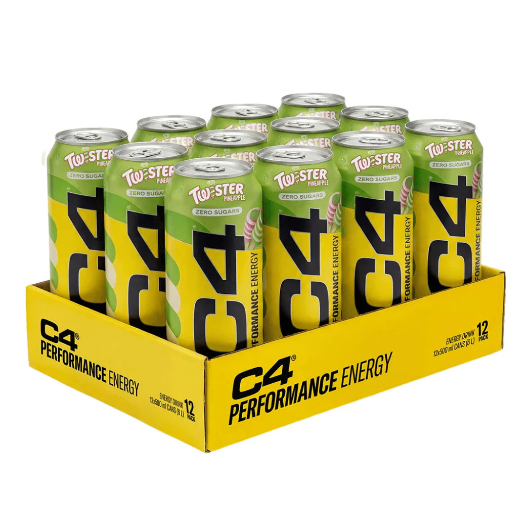 Cellucor C4 Performance Energy Drink - Pineapple Head flavour, 500ml can