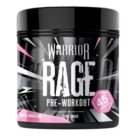 Warrior Rage Pre-Workout powder - Brutal Bubblegum flavour, 392g