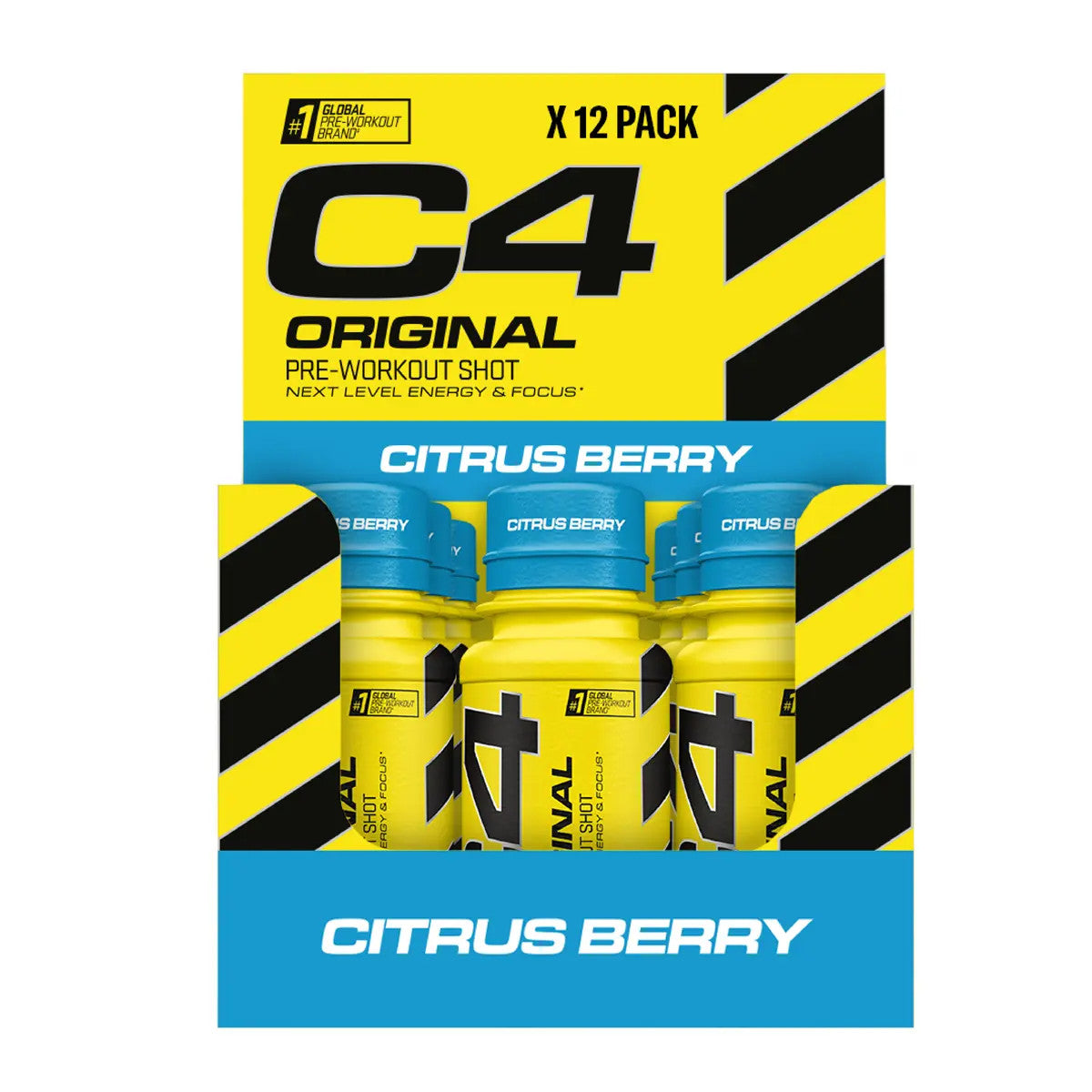 Cellucor C4 Energy Shot - Citrus Berry flavour, 12 pack case