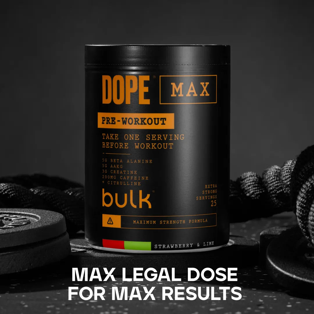 Bulk Dope Max pre-workout - Strawberry & Lime flavour, 563g