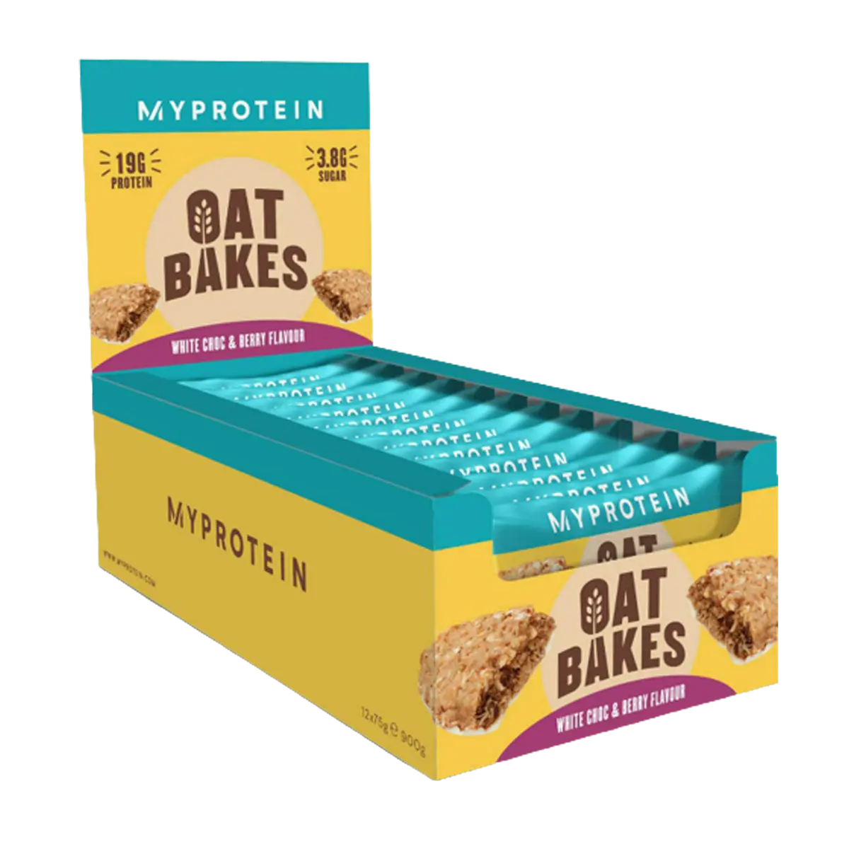 MyProtein Oat Bakes, Chocolate Chip flavour, 12x75g