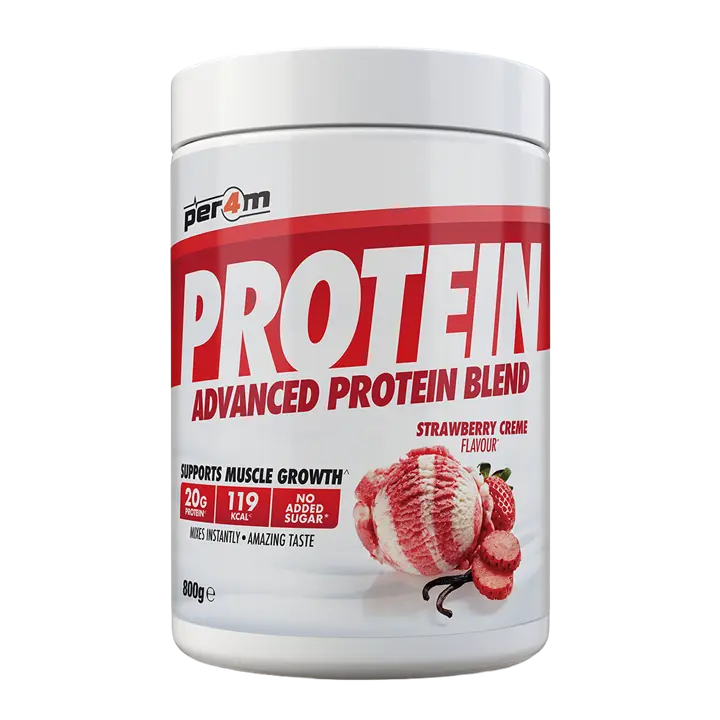 Per4m Advanced Protein 800g tub, whey protein powder
