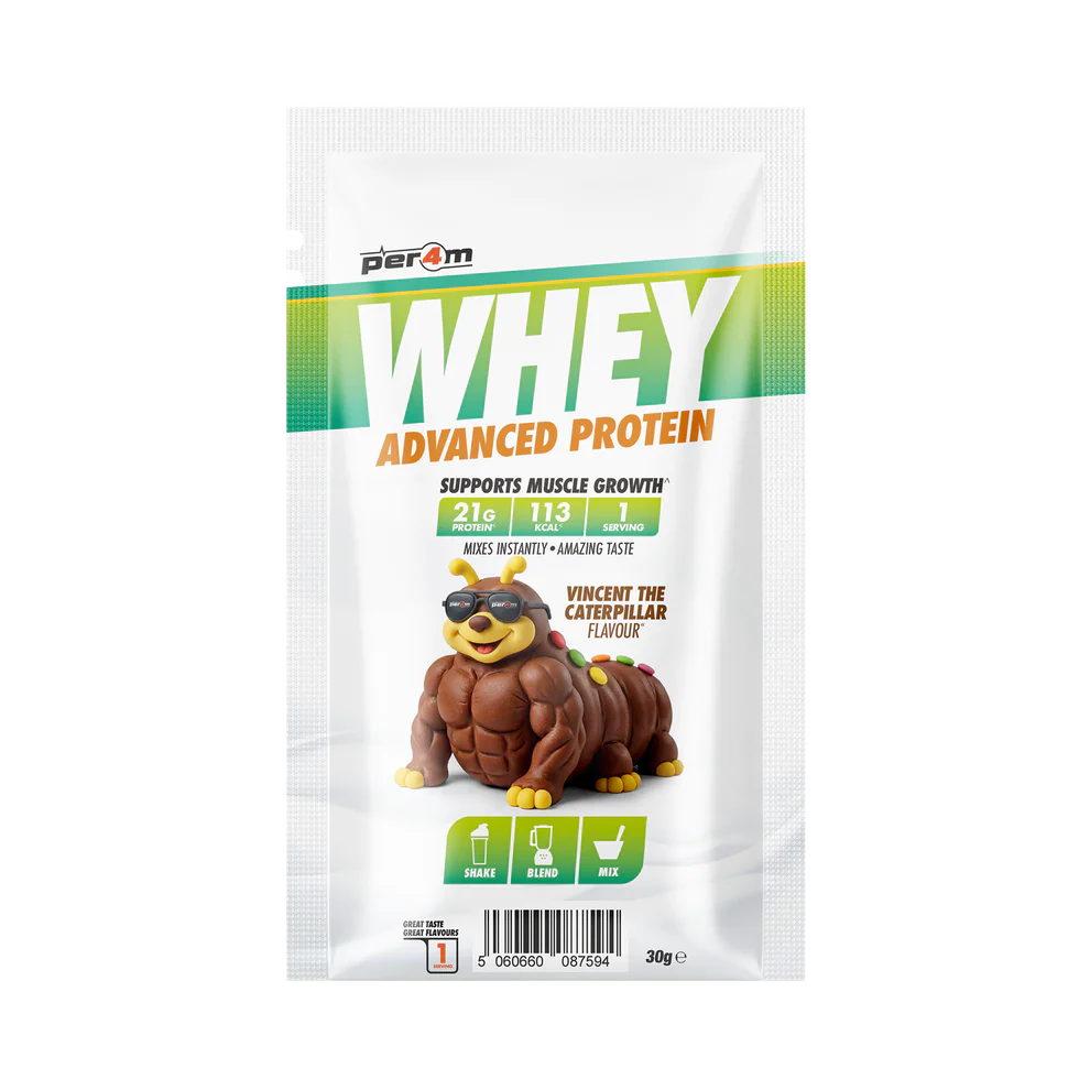 Per4m Advanced Whey Protein Sachet — Vincent the Caterpillar (30g)