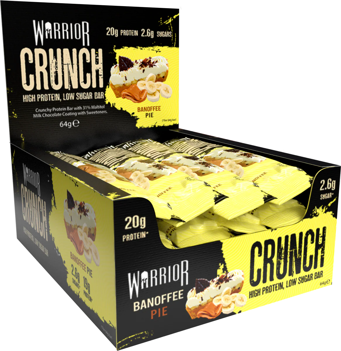 Warrior Crunch Bars - Banoffee Pie flavour