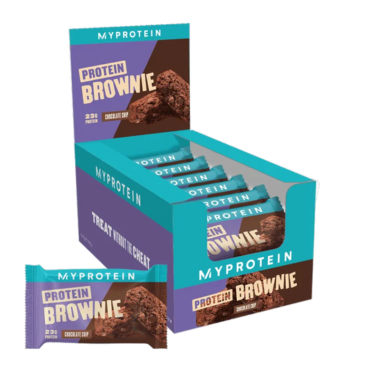 MyProtein Protein Brownie - Chocolate Chip flavour, 12x75g