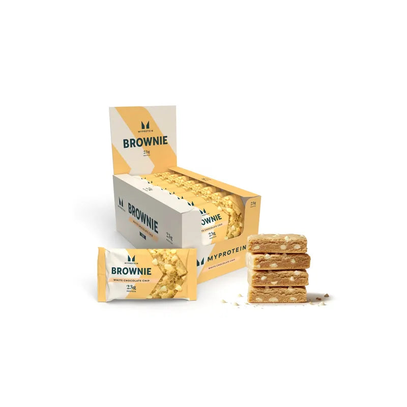 MyProtein Protein Brownie - White Chocolate Chip flavour, 12x75g