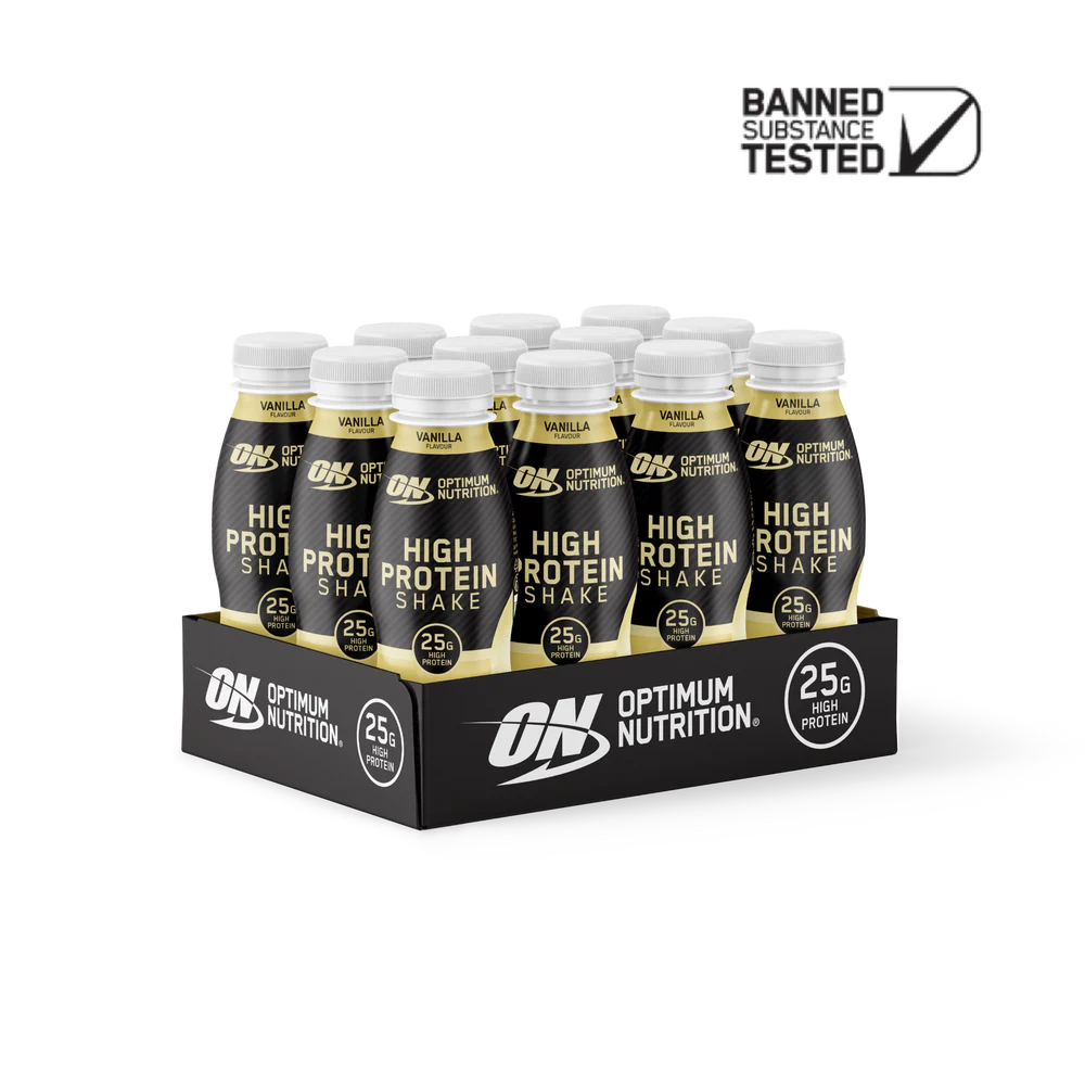 Optimum Nutrition Protein Shake - Vanilla flavour, 500ml