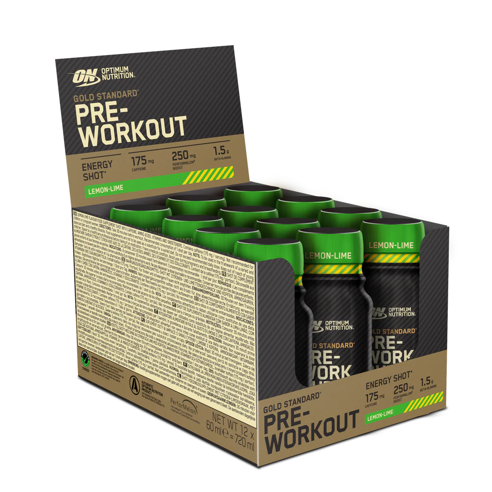 Optimum Nutrition Gold Standard Pre-Workout Shot - Cola flavour, 12 pack case